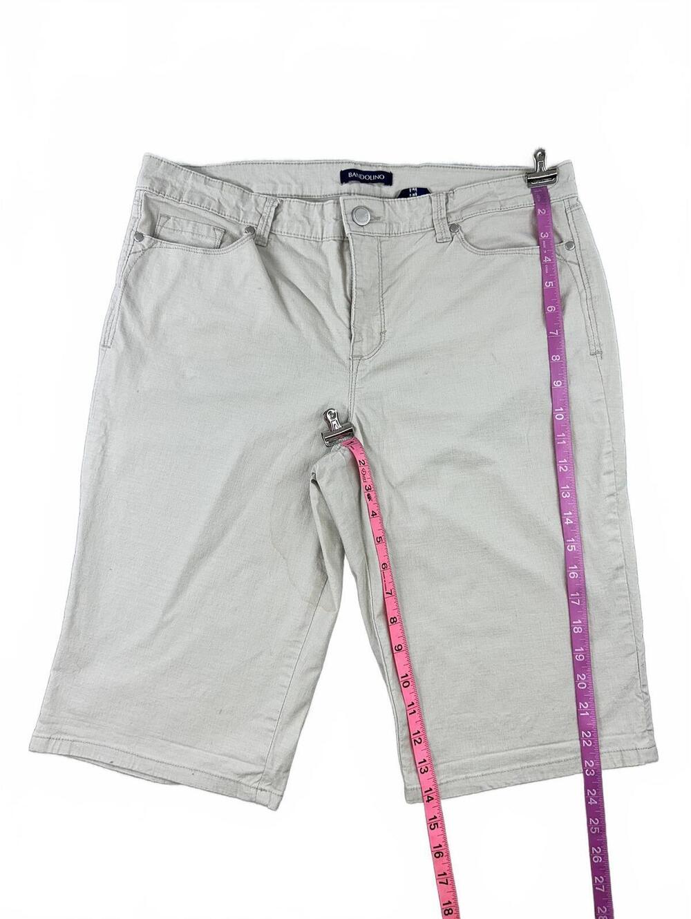 Bandolino Riley Light Gray Casual Bermuda Shorts - Picture 4 of 8